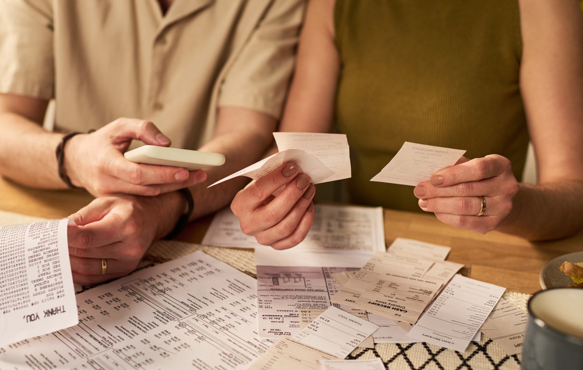 Going through tax paperwork with a registered tax practitioner