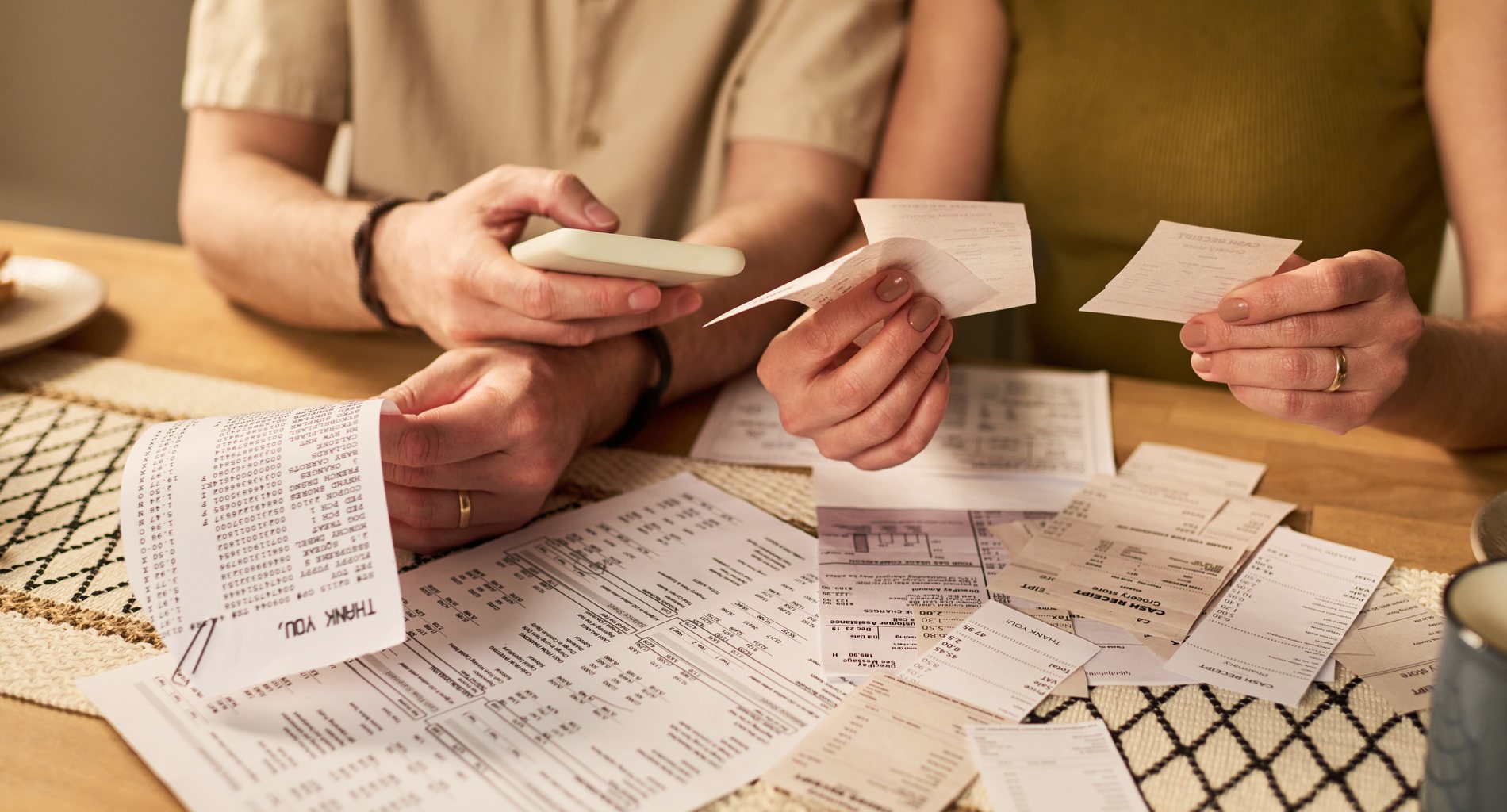 Sorting a year of business receipts and invoices for a South African tax return